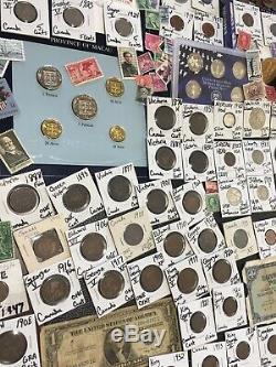 Huge Lot 400+Coin/Stamp/World-Silver Walking Half/1893/Mercury/VBuffalo/Indian+