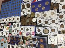 Huge Lot 400+Coin/Stamp/World-Silver Walking Half/1893/Mercury/VBuffalo/Indian+