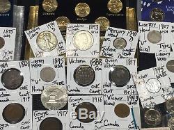 Huge Lot 400+ Coins/Stamp$Silver Note Mercury/Buffalo/Indian/1893/Proof/World+