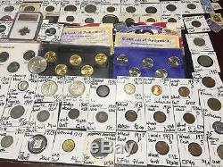 Huge Lot 400+ USA&World Coins/Stamp1893/SilverProof/Mercury/IKE/Buffalo/MS65RD