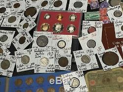 Huge Lot 450+Coin/StampSilver Certificate/Mercury/Buffalo/Indian/1893USA/World