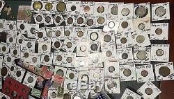 Huge Lot 450+Coin/StampSilver Certificate/Mercury/Buffalo/Indian/1893USA/World