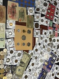 Huge Lot 450+Coin/StampSilver Certificate/Mercury/Buffalo/Indian/1893USA/World