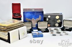 Huge Lot Canadian Non Silver Mint Sets 1969-2002 Dollar and 2 Dollar Coins 23575