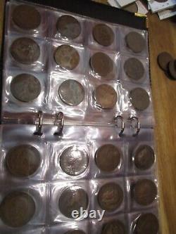 Huge Lot Of British Pre Decimal Coins withSilver- With Key Coins