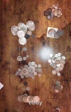 Hugh Lot of World Silver Coins Lot 1900s Many Countries NET SILVER 715 GRAMS