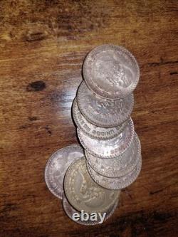 Hugh Lot of World Silver Coins Lot 1900s Many Countries NET SILVER 715 GRAMS