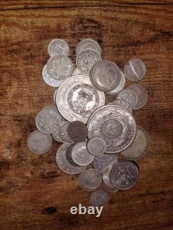 Hugh Lot of World Silver Coins Lot 1900s Many Countries NET SILVER 715 GRAMS