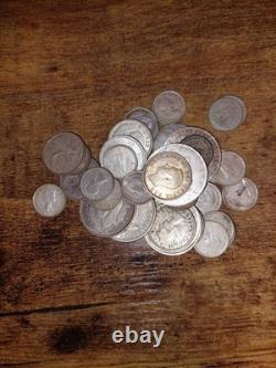 Hugh Lot of World Silver Coins Lot 1900s Many Countries NET SILVER 715 GRAMS