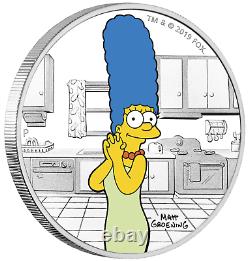 IN STOCK 2019 The Simpsons Marge Simpson 1oz $1 Silver 99.99% Dollar Proof Coin