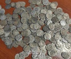 IVAN IV 1547-1584 LOT 50 COINS Silver Kopek SCALES Russian Coin