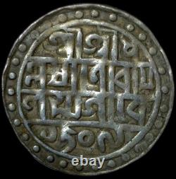 India Indipendent Kingdom Cooch Behar Silver Rupee 1587 Lakhsmi Narayan NP1G
