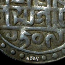 India Indipendent Kingdom Cooch Behar Silver Rupee 1587 Lakhsmi Narayan NP1G
