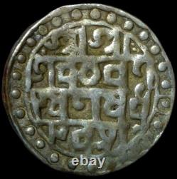 India Indipendent Kingdom Cooch Behar Silver Rupee 1587 Lakhsmi Narayan NP1G