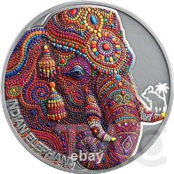 Indian Elephant Patterns of the World 2 oz Silver Coin CFA Cameroon 2026