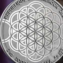 Indian Elephant Patterns of the World 2 oz Silver Coin CFA Cameroon 2026