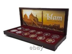 Islam 12 Islamic Silver Coin Deluxe Box Set with Certificate of Authenticity