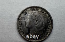 J3927 Netherlands 1895 Wilhelmina Silver 10 Cents Key Value Scarce