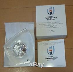 JAPAN 1000 YEN 2019 RUGBY WORLD CUP 1 OZ. SILVER UNC COIN WITH BOX New