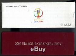 Japan and South Korea World Cup 10,000 won SILVER 4 coin set, 999 fine 4 ounces