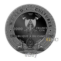KAPALA World of Cultures Serie 2000 Francs 2oz silver coin Cameroon 2018