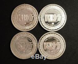 KISS. 999 Silver Proof Coin Set (Gold) World Tour 1996-97 Only 1000 Sets Minted