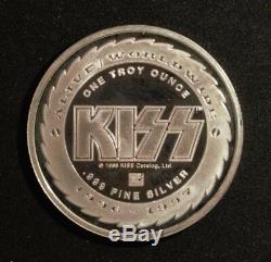 KISS. 999 Silver Proof Coin Set (Gold) World Tour 1996-97 Only 1000 Sets Minted