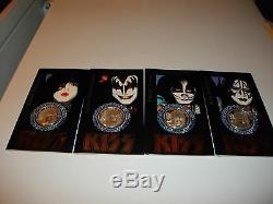 KISS OFFICIAL WORLD TOUR. 999 SILVER COIN SET/ORIGINAL/NEWith1997/L@@K