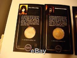 KISS OFFICIAL WORLD TOUR. 999 SILVER COIN SET/ORIGINAL/NEWith1997/L@@K