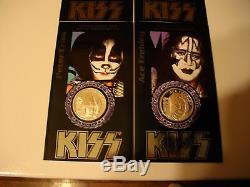 KISS OFFICIAL WORLD TOUR. 999 SILVER COIN SET/ORIGINAL/NEWith1997/L@@K