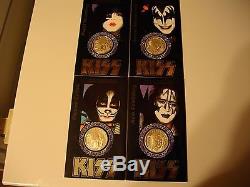 KISS OFFICIAL WORLD TOUR. 999 SILVER COIN SET/ORIGINAL/NEWith1997/L@@K