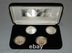 KISS Set of 4 SILVER Coins Worldwide Tour 1996-1997 Ltd #256/2500 Liberty Mint