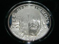 KISS Set of 4 SILVER Coins Worldwide Tour 1996-1997 Ltd #256/2500 Liberty Mint