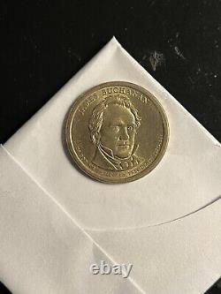 Kennedy Silver Half Dollar And Buchanan Gold 1 Dollar Coins
