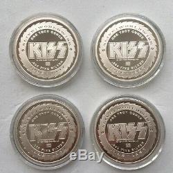 Kiss Alive Worldwide Tour 1996-1997 Silver Coin Set(rarely Available)new! Coa