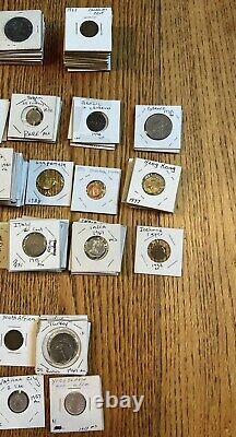 LARGE LOT 300+ FOREIGN WORLD COINS IN 2X2 SLABS At Least 100 Countries