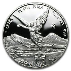 LIBERTAD MEXICO 2020 1 oz Proof Silver Coin in Capsule Mintage of 5,850