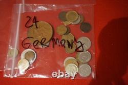 LOT of 200 COINs from 31 Foreign COUTRY 1900 1970 Catalogue SOME SILVER