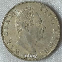 LUSTROUS British India William IV Silver Rupee 1835 F In Rare In This Grade NP4H