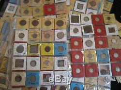 Large Foreign (World) Coin Lot over 900 coins, most identified, includes Silver