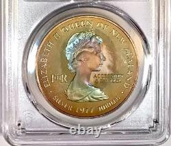 Large Silver Coin 1977 New Zealand Waitangi Day Dollar NGC PR68 DCAM Cameo Proof