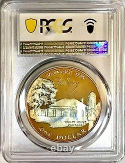 Large Silver Coin 1977 New Zealand Waitangi Day Dollar NGC PR68 DCAM Cameo Proof