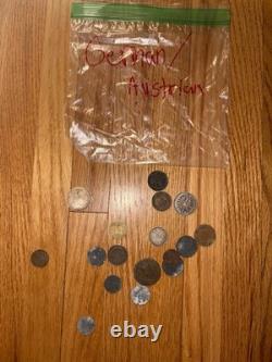 Large Vintage World Coin & Bill Collection US, Europe, Asia, Dating Back to 1809