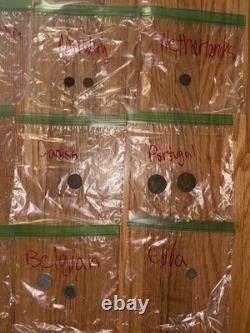 Large Vintage World Coin & Bill Collection US, Europe, Asia, Dating Back to 1809