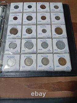 Large World Coin Collection With several Silver Coins