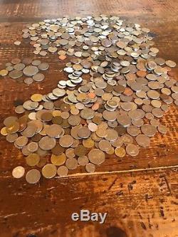 Large lot of world coins, silver Great collection! 6+ lbs