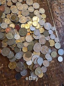 Large lot of world coins, silver Great collection! 6+ lbs