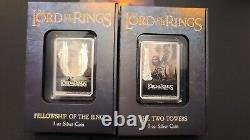 Lord of the Rings New Zealand Silver Proof Boxed Set 2020 2022