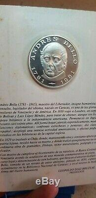 Lot 11 Venezuela 1981 100 Bolivares Silver Proof Commemorative World Coin