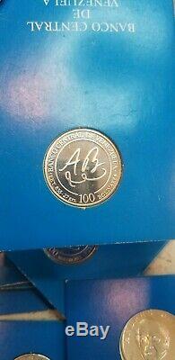 Lot 11 Venezuela 1981 100 Bolivares Silver Proof Commemorative World Coin